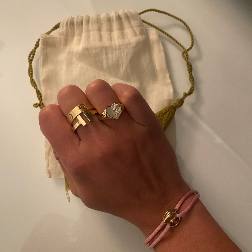 Revolve Gold Heart Ring